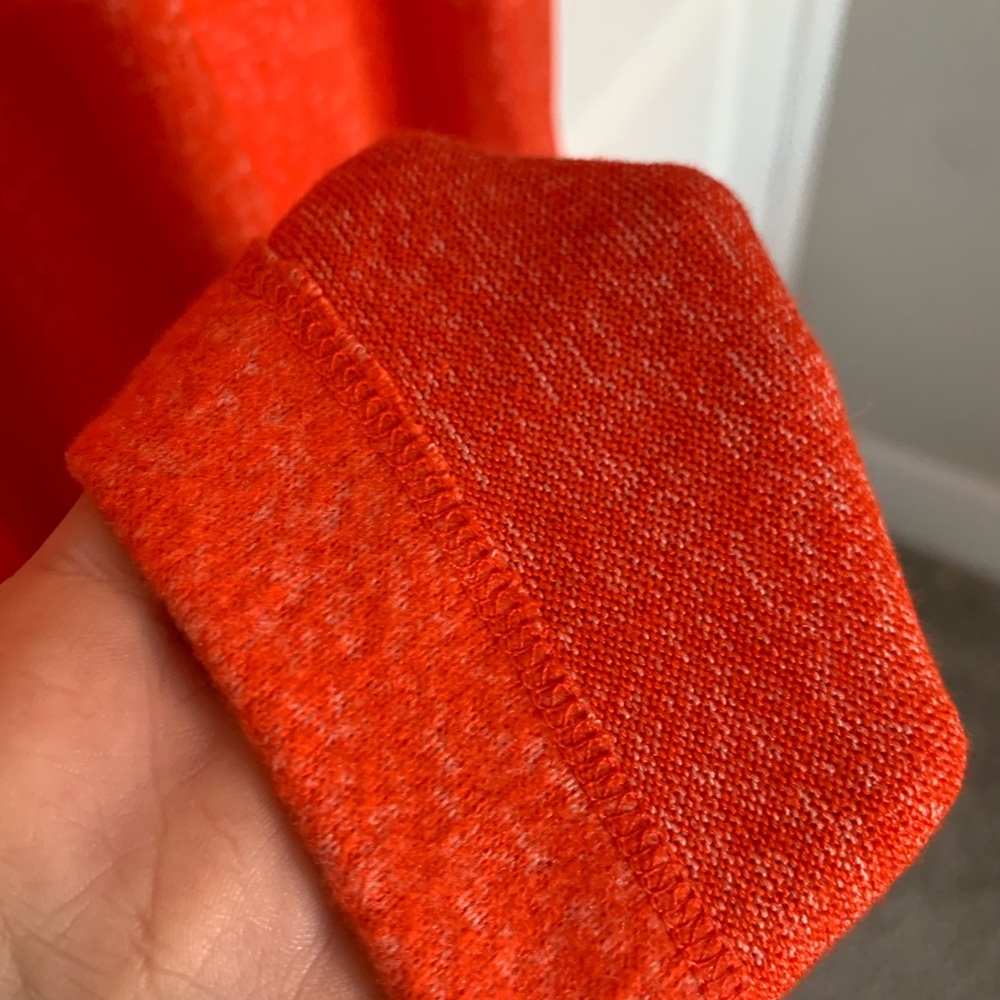 Anthropologie Daily Practice Vibrant Orange Long Sleeve So Soft Dress - Picture 8 of 11